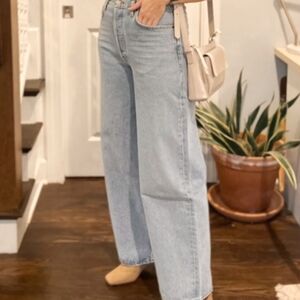 Agolde Sky Blue Flare Jeans